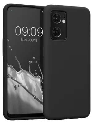 Produktbild von kwmobile Handyhülle für Oppo Find X5 Lite Hülle - Case Silikon - Kabelloses Laden - Schutzhülle Cover in Schwarz