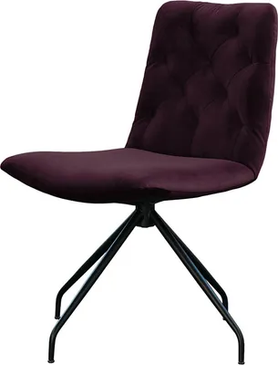 Produktbild von KAWOLA Stuhl NEW CHARME Drehstuhl Esszimmerstuhl Velvet purple