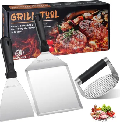 Zdjęcie produktu dla SchwabenBurger Smash Burger Set XL łopatka do burgerów prasa do burgerów akcesoria do grilla prezenty na grilla dla mężczyzn