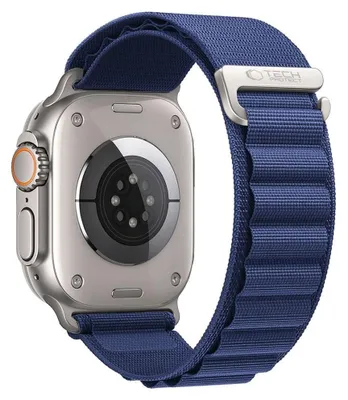 Produktbild von Tech-Protect Nylon Pro Apple Watch 8 / 9 / 10 / 11 / 12 / SE / Ultra 44 / 45 / 46 / 49 mm Marineblau