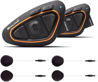 Zdjęcie produktu dla Zestaw podwójny systemu komunikacyjnego Bluetooth MIDLAND BTX1 Pro S