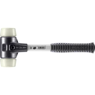 Produktbild von HALDER SIMPLEX Schonhammer Ø 50 mm Nylon mit verstärkem Tempergussgehäuse und Fiberglasstiel