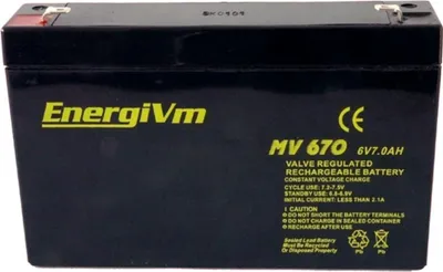 Produktbild von Bleiakku EnergiVm MV670 6V 7.0Ah