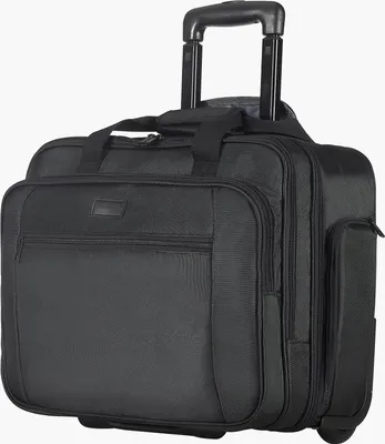 Immagine prodotto di Trolley per laptop - Valigetta portadocumenti - Per laptop e notebook da 43,9 cm - Nero