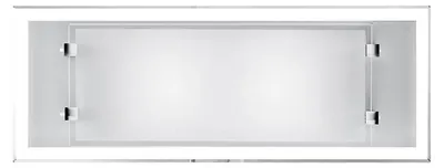Obrázok produktu pre Rám Moderné sklenené a kovové nástenné svietidlo biele 2 svetlá E27