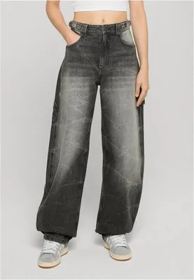 Obrázek produktu pro Dámské džíny Urban Classics Ladies Balloon Fit Jeans black washed - 27