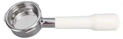 58 mm Bodenloser Portafilter, 3 Ohren, für Barsetto, Weiß