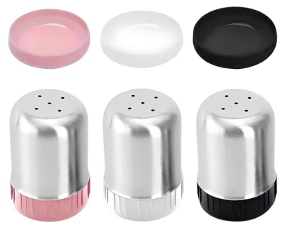 Produktbild von 3 Stück mini Salzstreuer,Salzstreuer Klein,Salz Edelstahl für Gewürzstreuer,Kleine Und Pfefferstreuer Shakers,eier aus Deckel,Camping Gewürzflaschen Verschließbar Shaker,3 Farben