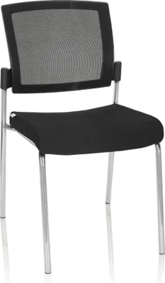 Produktbild von hjh OFFICE Vierfußstuhl K9 V Stoff / Netzstoff Stuhl bis 180 kg belastbar