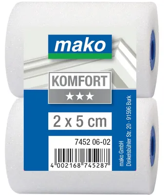 Produktbild von Mako Mini-Lackroller Ersatzwalzen 5 cm, 2 stk.