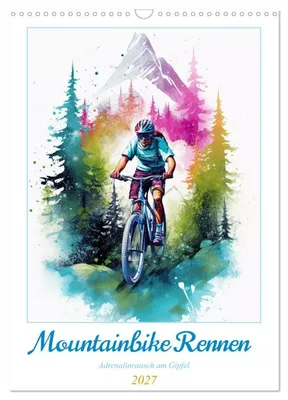 Produktbild von Mountainbike Rennen (Wandkalender 2027 DIN A3 hoch), CALVENDO Monatskalender