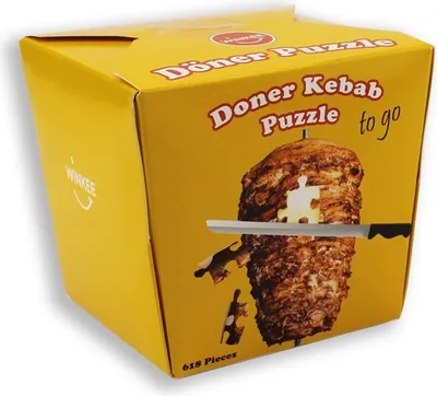 Produktbild von Kebab-Puzzle, 500 Teile. Lustig für einen Mann oder Ehemann zum Tag des Freundes.