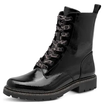 Image de Bottes à lacets pour femmes Tamaris, modèle 1-25231-47 018, couleur noire, taille 42