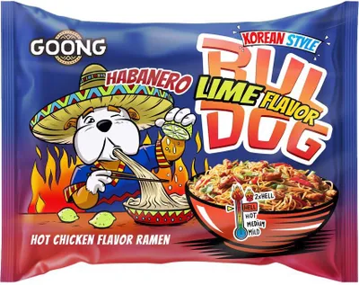 Immagine prodotto di Piatto istantaneo Goong Bulldog al gusto di Habanero e lime 117g