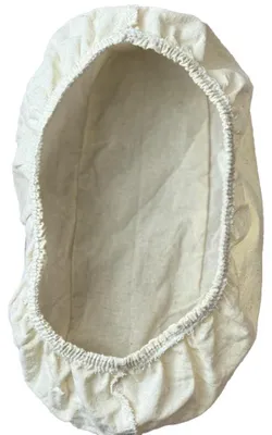 Produktbild von Brotgärkorb mit Stoffeinsatz - Ovales Backwerkzeug aus Rattan - Für Teig und Brot - 25 x 15 x 8 cm