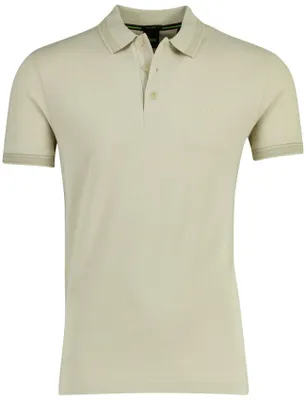 Produktbild von Boss Green Paddy Poloshirt regularer Schnitt beige mit 3 Knöpfen