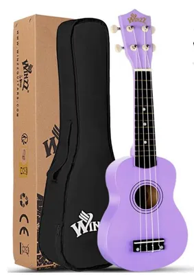 Produktbild von Winzz Sopran Ukulele Starter Kit für Anfänger, mit Tasche Gitarre für Kinder und Erwachsene