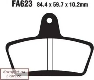 Immagine prodotto di FA623HH Pastiglie freno EBC Goldstuff