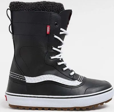 A black Vans MTE Standard Waterproof boot is shown against a white background.