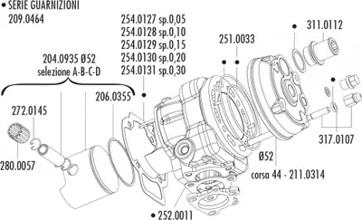 Image de Culasse Polini Racing Big Evolution 94ccm 52mm pour Piaggio LC