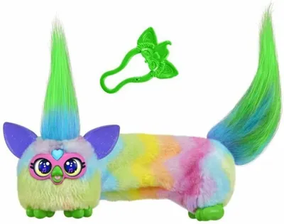 Produktbild von Furby DJ Furblets Can-Dee-Swirl, Mini-Elektronik-Plüschtier, Kinderspielzeug, 45 Geräusche und Musik, ab 6 Jahren