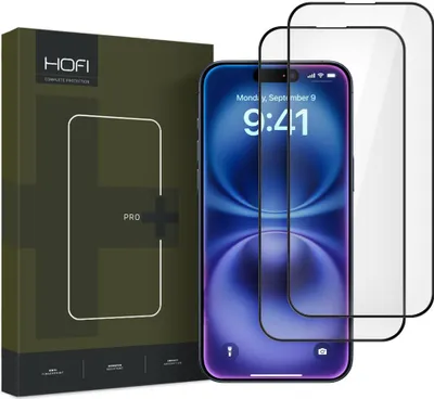 Obrázok produktu pre Sklo Hartowane Hofi Glass Pro+ 2-Pack Iphone 16 Black