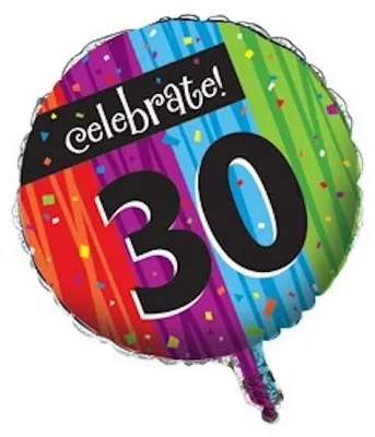 Produktbild von 30. Geburtstag "Celebrate" Folienballon