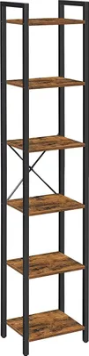 Rustikální 6patrová knihovna 187 cm LOFT