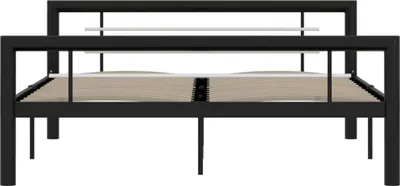 Obrázek produktu pro vidaXL Postelový rošt černobílý kov 160×200 cm