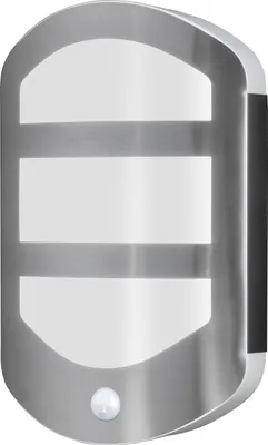 Obrázok produktu pre OSRAM ENDURA Style Plate Nástenné svietidlo v modernom vzhľade z nehrdzavejúcej ocele so senzorom a nepriamym svetlom, jasné a funkčné vonkajšie LED svietidlo, krytie IP44, na osvetlenie vchodu a fasád