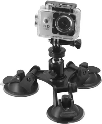Produktbild von Automatische zuignapbeugel für Sportkamera, 1/4 Zoll Kogelkop, 360 Grad Drehung, für statische Aufnahmen
