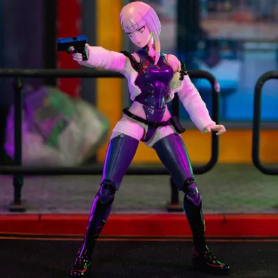Immagine prodotto di Jada Toys Cyberpunk: Edgerunners, action figure di Lucy, 15 cm, articolata, con accessori