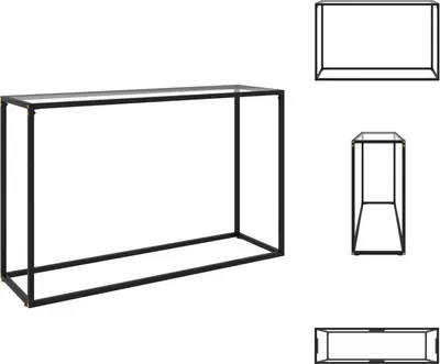 Produktbild von vidaXL Konsolentisch Transparent 120x35x75 cm Hartglas -  Beistelltische