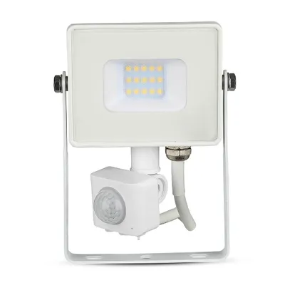 Produktbild von LED Solution Weißer LED-Strahler 10W mit Premium-Bewegungssensor Lichtfarbe: Tageslichtweiß 434
