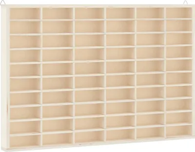 Image de vidaXL Vitrine de collectionneur en bois avec 60 compartiments 60 x 4,5 x 40,5 cm