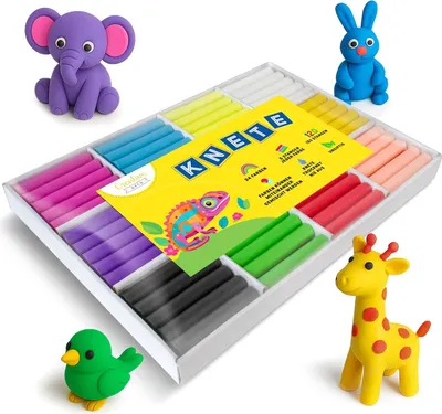 Obrázok produktu pre Creative Deco Plastelína pre deti | 24 farieb 1600 g | Veľká sada | Nevysychá | Farebná | Ideálna na darčeky | Mäkká, bezpečná