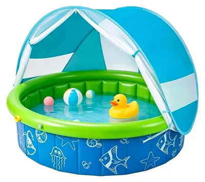 Productafbeelding van Kinderplonsbad met zonnescherm voor zonnige dagen
