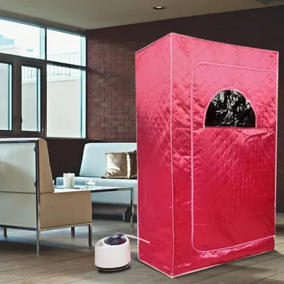 Obrázok produktu pre Parálna sauna – Mini sauna – Prenosná sauna – Mobilná sauna – Kúpele – Diaľkové ovládanie – Parogenerátor 1000W