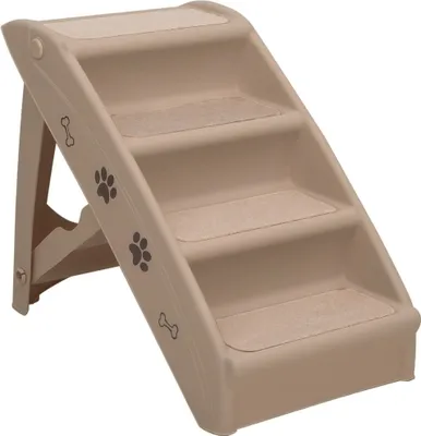 Produktbild von vidaXL Hundetreppe Klappbar Braun 62x40x49,5 cm