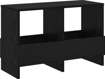 Produktbild von vidaXL Magazinregal Schwarz Eichen-Optik 68,5 x 30 x 45 cm