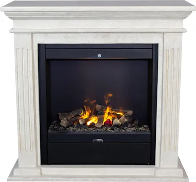 Immagine prodotto di Caminetto a vapore acqueo Xaralyn - Cadiz EAL-SWP - pietra naturale levigata bianca - riscaldatore da 1500 watt - con telecomando - caminetto elettrico Opti-Myst - caminetto da incasso incluso - caminetto decorativo