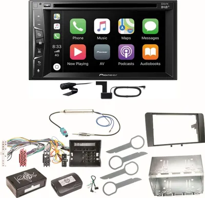 Produktbild von Pioneer AVH-Z3200DAB Carplay Bluetooth Digitalradio Einbauset für Audi A3 8P 8PA