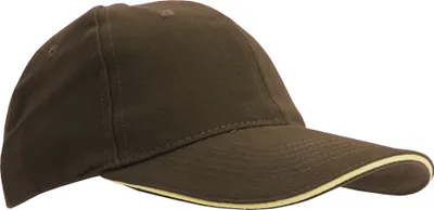 Image de Casquette de baseball SOLS Buffalo unie PC372 (taille unique) (Marron chocolat/beige)
