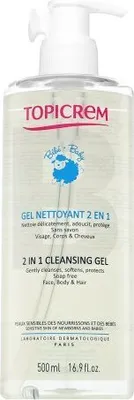 Produktbild von Topicrem Bébé 2 in 1 Cleansing Gel Reinigungsgel für Kinder 500 ml
