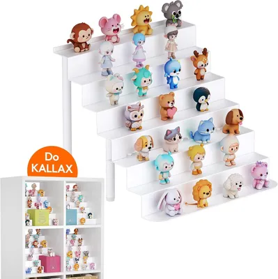 Produktbild von Magnetisches Regal für Tonies Figuren Metal Organizer 6 Ebenen Weiß