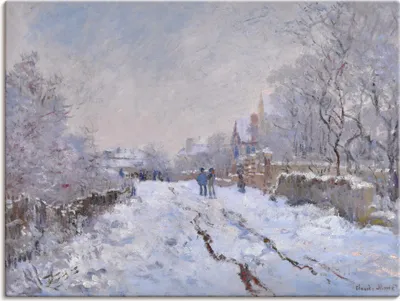 Produktbild von ARTland Leinwandbild Schnee in Argenteuil. Größe: 40x30 cm