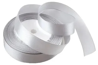 Imagen del producto de Cintas, estilo Art Deco, poliéster duradero, color gris, 10 mm