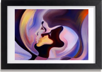 Produktbild von Bild 30x20 MDF-Rahmen, Wandkunst Abstraktion