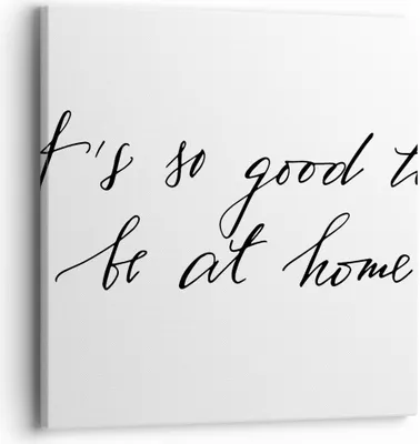 Produktbild von Bild auf Leinwand - Leinwandbild - Einteilig - Motto Glück Haus - 40x40cm - Wand Bild - Wanddeko - Wandbilder - Leinwanddruck - Bilder - Wanddekoration - Leinwand bilder - Wandbild - AC40x40-4386