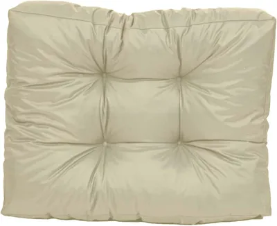 Produktbild von TexDeko Garden halbes Palettenkissen 60x80x18cm gesteppt wasserabweisend UV-beständig, Sand